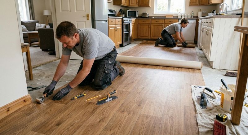 Linoleum Floor Installation in Hershey, PA